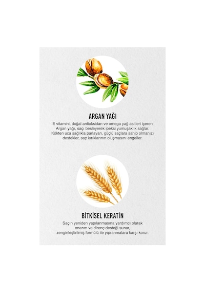 Argan Oil & Keratin Kolay Kırılan Yıpranmış Saçlara Özel Şampuan Set 3x250ml-vegan Tüm Saç Tipleri