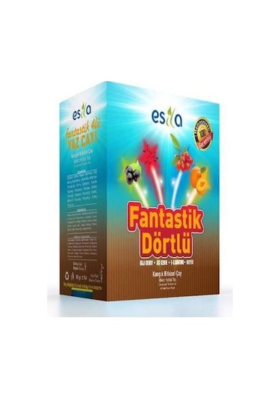Esila Fantastik Dörtlü Karışık Bitki Süzen Poşet Çay 3'lü 45 x 2 G