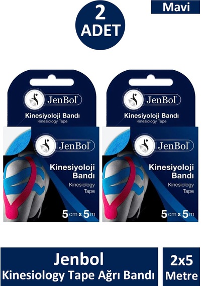 Jenbol Kinesiology Tape  Bandı 5 Cm X 5 M - 2 Adet
