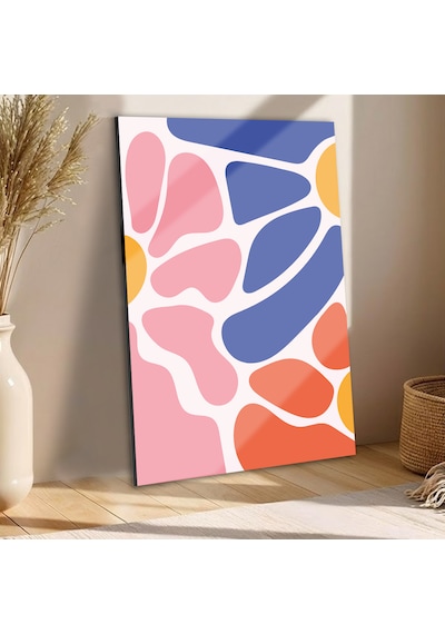 Tink Modern Dekoratif Tablo, Cam Görünümlü, Yapışkanlı, Kolay Montaj, Uv Baskılı Tt1015
