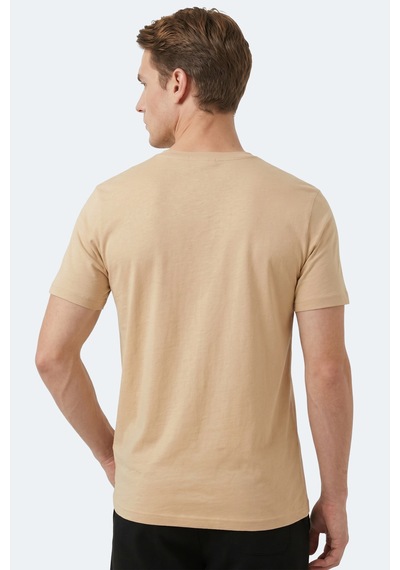 Slazenger Rıvaldo T Erkek Bej Tişört