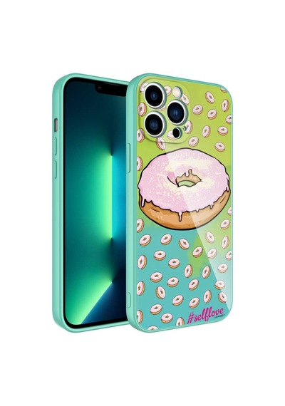 Apple Uyumlu iPhone 13 Pro Max Kamera Korumalı Desenli Sert Silikon Zore Epoksi Kapak