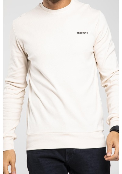 Erkek Bisiklet Yaka Slim Fit Sweatshirt Spr2019k18 001