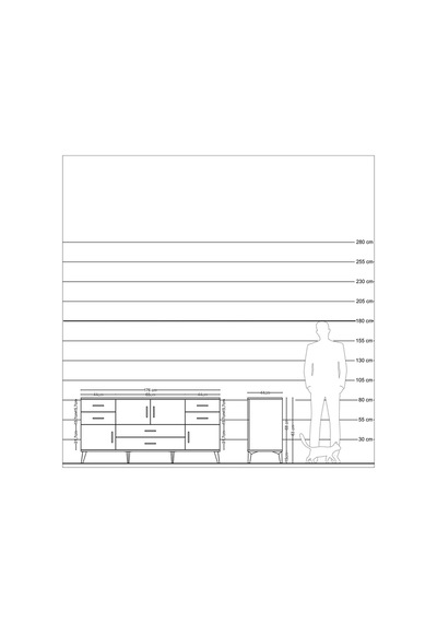 Hyperion Konsol Tek Raflı 6 Çekmeceli 4 Kapaklı 176x44x83 Çam-antrasit Antrasit Hyperion Konsol Tek Raflı 6 Çekmeceli 4 Kapaklı 176x44x83 Çam-antrasit Antrasit
