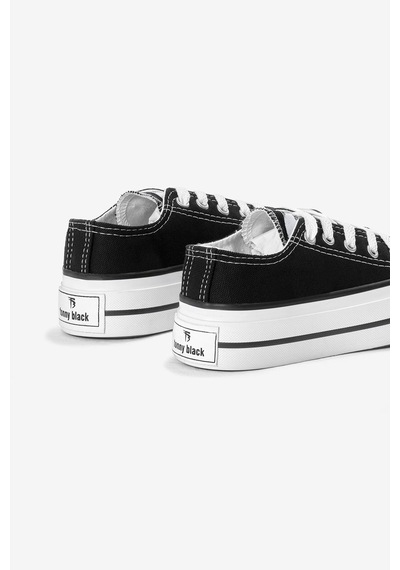 Tonny Black Termo Kalın Taban Bağcıklı Keten Çocuk Unisex Siyah Spor Ayakkabı Tbh1465 Siyah