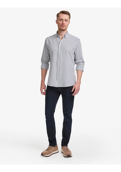 Pierre Cardin Erkek Lacivert Gömlek Desenli 50320859-vr033