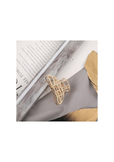 So-much Kadın Yeni Trend Metal Küçük Boy Mandal Saç Tokası Geometrik Şekilli 4,5 Cm.-1 Gold Geometrik - 105669183 Gold Geometrik - 105669183 Gold Geometrik