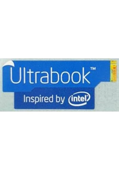 OEM Ultrabook Inspired by intel Mavi Sticker Etiket D119