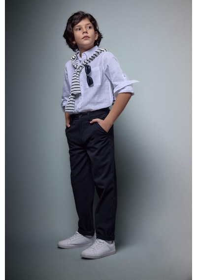 Defacto Her Yöne Esneyen Pantolon Erkek Çocuk G3836a826spbk27 Siyah-bk27