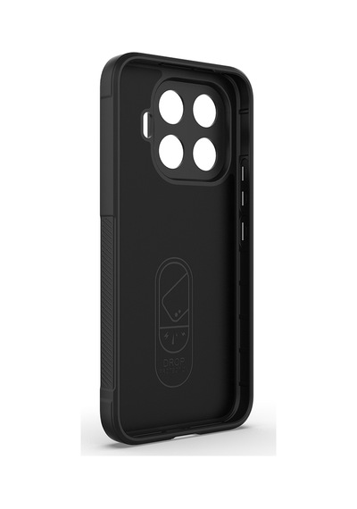 Xiaomi 17t Pro Kılıf Kamera Korumalı Esnek Silikon Parmak Şeritli Pazarplus Siyah