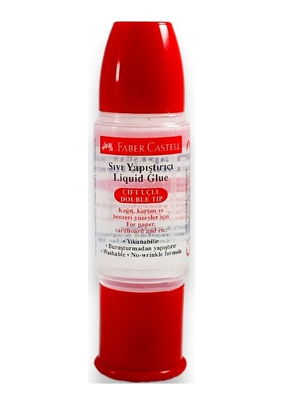 Faber Castell Çift Uçlu Double Tip Sıvı Yapıştırıcı - 28 Ml