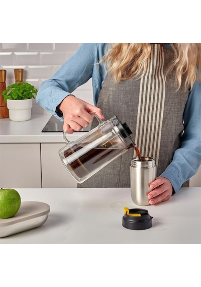 Termos 35 Cl Sızdırmaz Kapaklı Mug Paslanmaz Çelik Kupa Çok Renkli