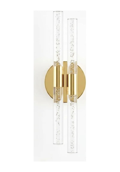 Bubbleflux Dubble Medium 40 Cm Modern Tasarım Led Aplik - Duvar Lambası - Gold - Pilli - Günışığı Gold Pilli