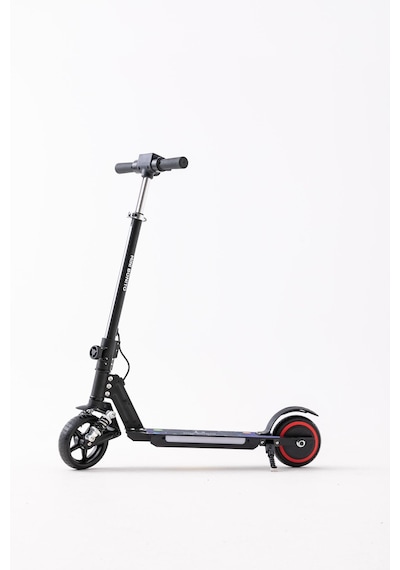 Mini Bonito Çocuk Katlanabilir, Led Işıklı, Amortisörlü Elektrikli Scooter Ayarlanabilir Direksiyonlu Dizlik Ve Dirseklik Hediyedir Siyah