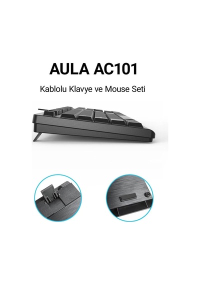 Miaxtreme Ac101 Kablolu Klavye Ve 1200 Dpı Optik Mouse Seti