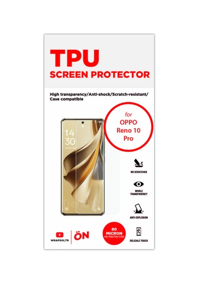 Oppo Reno 10 Pro Hd Darbeye Ve Çizilmeye Dayanıklı Ekran Koruyucu