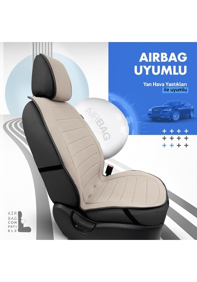 Active Line Series Koruyucu Oto Koltuk Minderi Bej