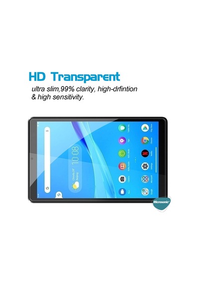 Microsonic Lenovo Uyumlu Tab M8 TB-8505F 8` (ZA5G0100TR) Tempered Glass Cam Ekran Koruyucu