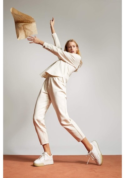 DeFacto Paperbag Gabardin Kumaş Pantolon Cepli Standart Paça S2790AZ25SPER105