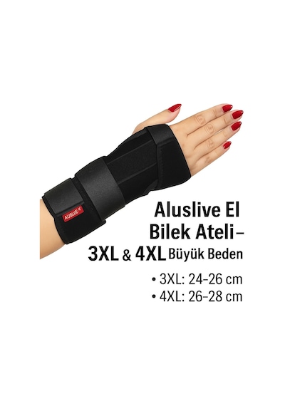 Aluslive Lüx Büyük Beden El Bilek Ateli Sağ Sol Kullanılabilir 3xl