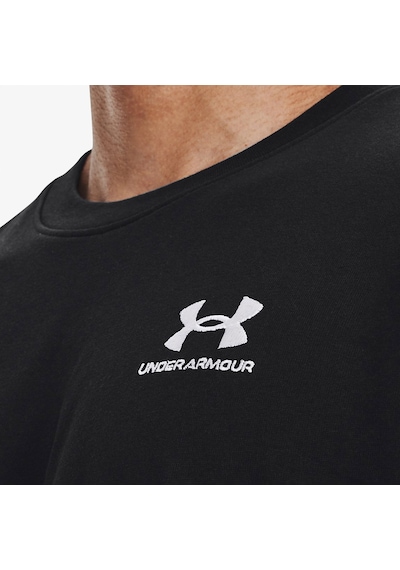 Under Armour Logo Emb Heavyweight Ss Erkek Siyah T-shirt Düz 1373997 Siyah