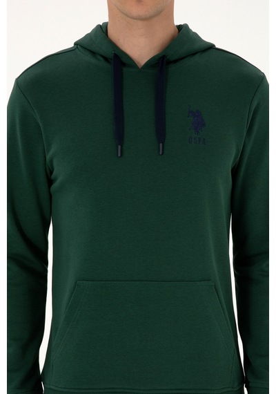 U.s. Polo Assn. Erkek Koyu Yeşil Sweatshirt 50307703-vr079 Koyu Yesıl