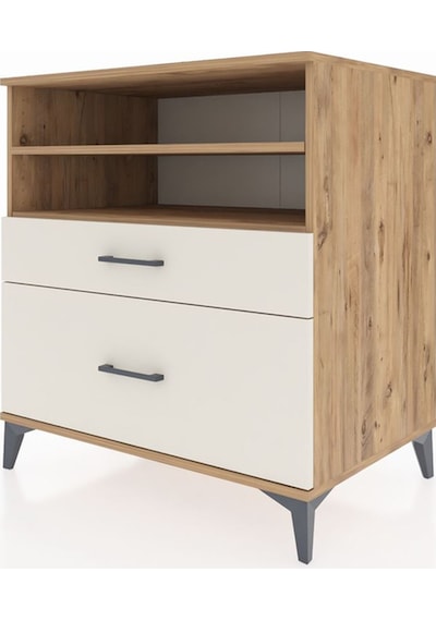 Kronos Şifonyer 2 Raflı 2 Çekmeceli 88x59x96 Çam-aytaşı Çam