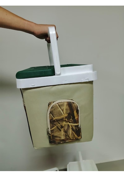 20 Lt Kumaş Kamuflaj Desen Buzluk Termos 1126 Cooler Box Çok Renkli