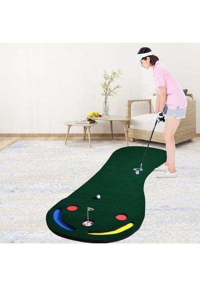 Delux Serisi Spor Aktiviteler Salon Glf-300 Mini Golf Sahası 91x275 Cm Çok Renkli