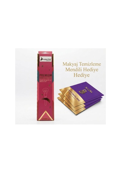 Premium Makyaj Fırça Seti 4 Lü Fondöten Kapatıcı Karıştırma Ve Dudak Fırça Seti