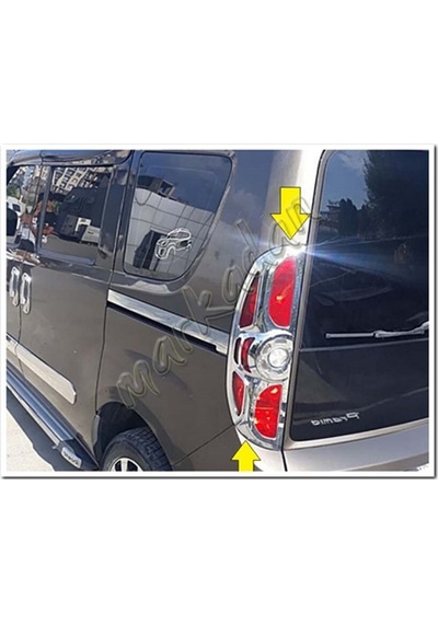Fiat Doblo Krom Stop Çerçevesi 2010-2014 2 Parça Abs Krom