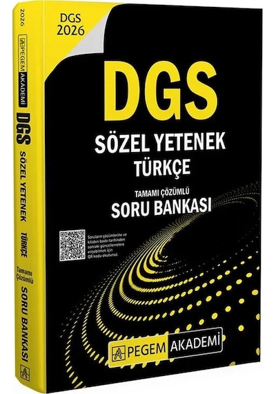Pegem 2026 Dgs Sözel Yetenek Türkçe Soru Bankası Çözümlü Pegem Ak