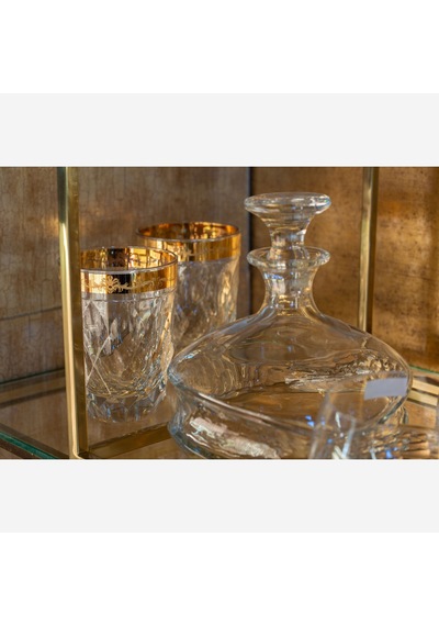 Altın Kristal Su Bardağı 370 Ml