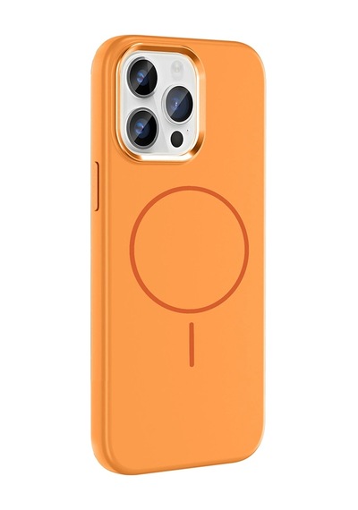 Apple Uyumlu iPhone 14 Pro Max Kılıf M-safe Şarj Özellikli Metal Kamera Çerçeveli Zore Edi Silikon Kapak
