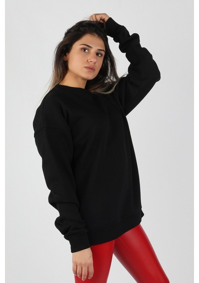 Kadın Sıfır Yaka Sweatshirt 001