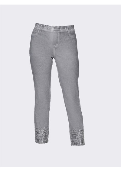 Bulalgiy Kadın Gri Payetli Pantolon - Bga158398 Gri