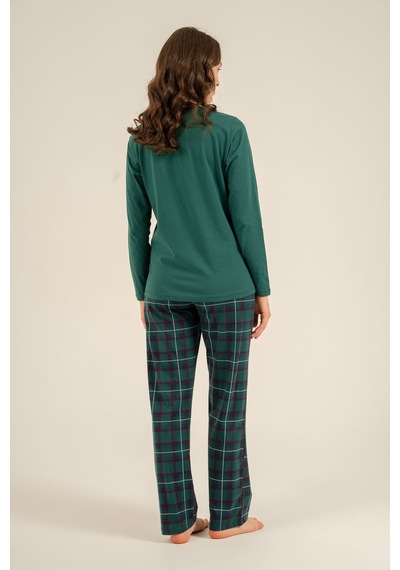 Arnetta Holidays Party Anne Kız Bordo Uzun Kol Pijama Takım Ar3732-a-v1 Ar3732-a-v1