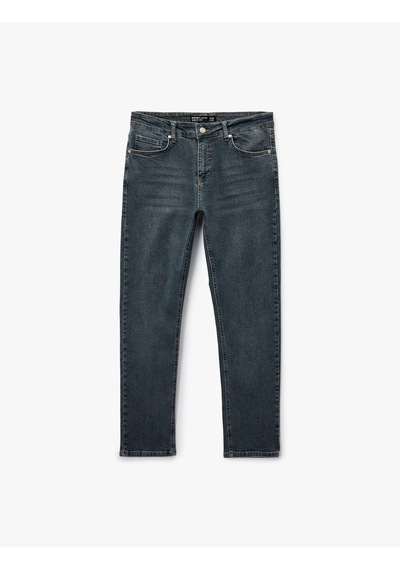 Koton Normal Bel Pamuklu Slim Fit Jean Pantolon - Brad Jean İndigo Stone 6wam40234nd İndigo - Taş Koton Normal Bel Pamuklu Slim Fit Jean Pantolon - Brad Jean İndigo Stone 6wam40234nd İndigo - Taş