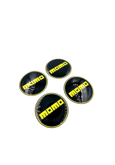 Etiketçilere Özel Momo Jant Göbeği Damla Sticker - Jant Göbeği Damla Sticker Mono