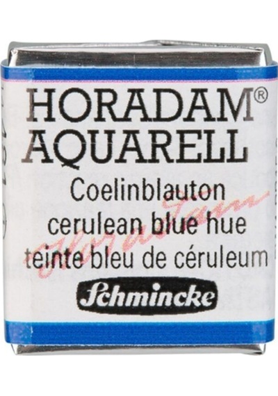 Schmincke Horadam Aquarell Artist Sulu Boya Cerulean Blue Hue Yarım Tablet