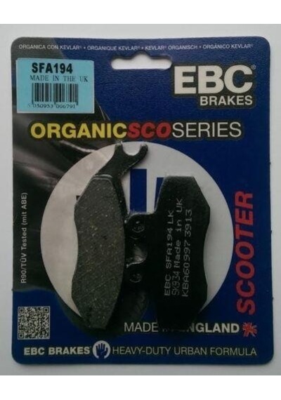 Ebc Sfa194 2006-2011 Peugeot Satelis 125 Uyumlu Ön Fren Balatası Ajp Caliper