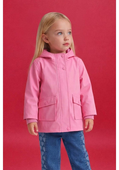 Defacto Su Geçirmez Kapüşonlu Mont Kız Bebek F8350a526sppn164 Pembe-pn164