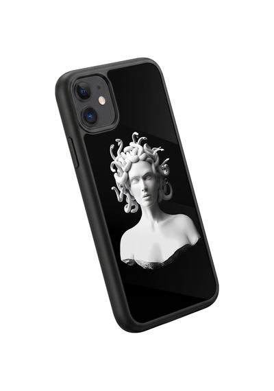 İphone 11 Uyumlu Medusa Desenli Kamera Korumalı Darbelere Dayanıklı Kılıf 911-medusa-iphone11