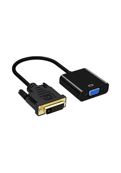Pm-18636 Dvı-d 24+1 Erkek To Vga Dişi Çevirici Adaptör Kablo