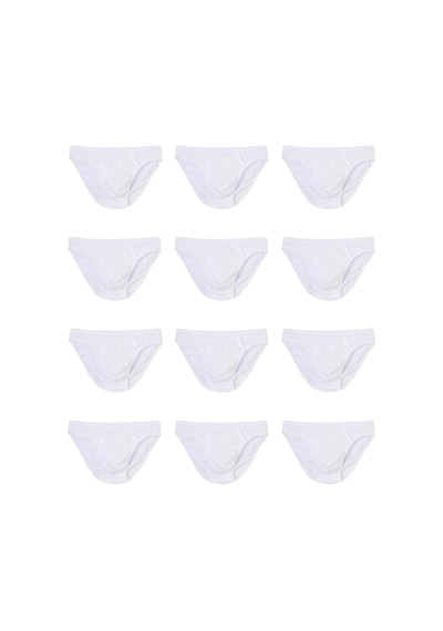 12 Adet Erkek % 100 Pamuk Önyıldız Kom Slip 001