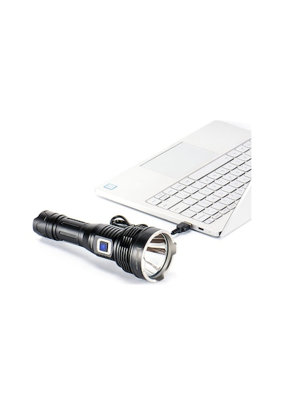 Wuben T102 Pro 3500 Lümen Profesyonel Taktik El Feneri Siyah