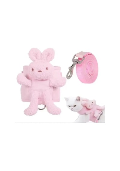 Mey İthalat Peluş Ayıcıklı Göğüs Gezdirme Tasması Seti