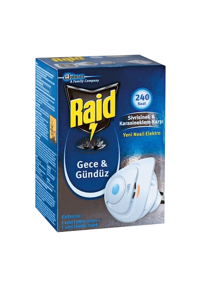 Raid Gece & Gündüz Sivrisineklere Karşı Elektro Isıtıcı + Yedek