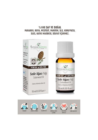 Intense Natural Sedir Ağacı Yağı 10 ML