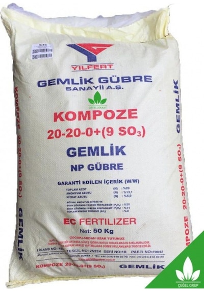 GeMLik 20 20 0 Kompoze Gübre 25 KG